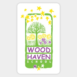 Woodhaven Throwback Logo Magnet